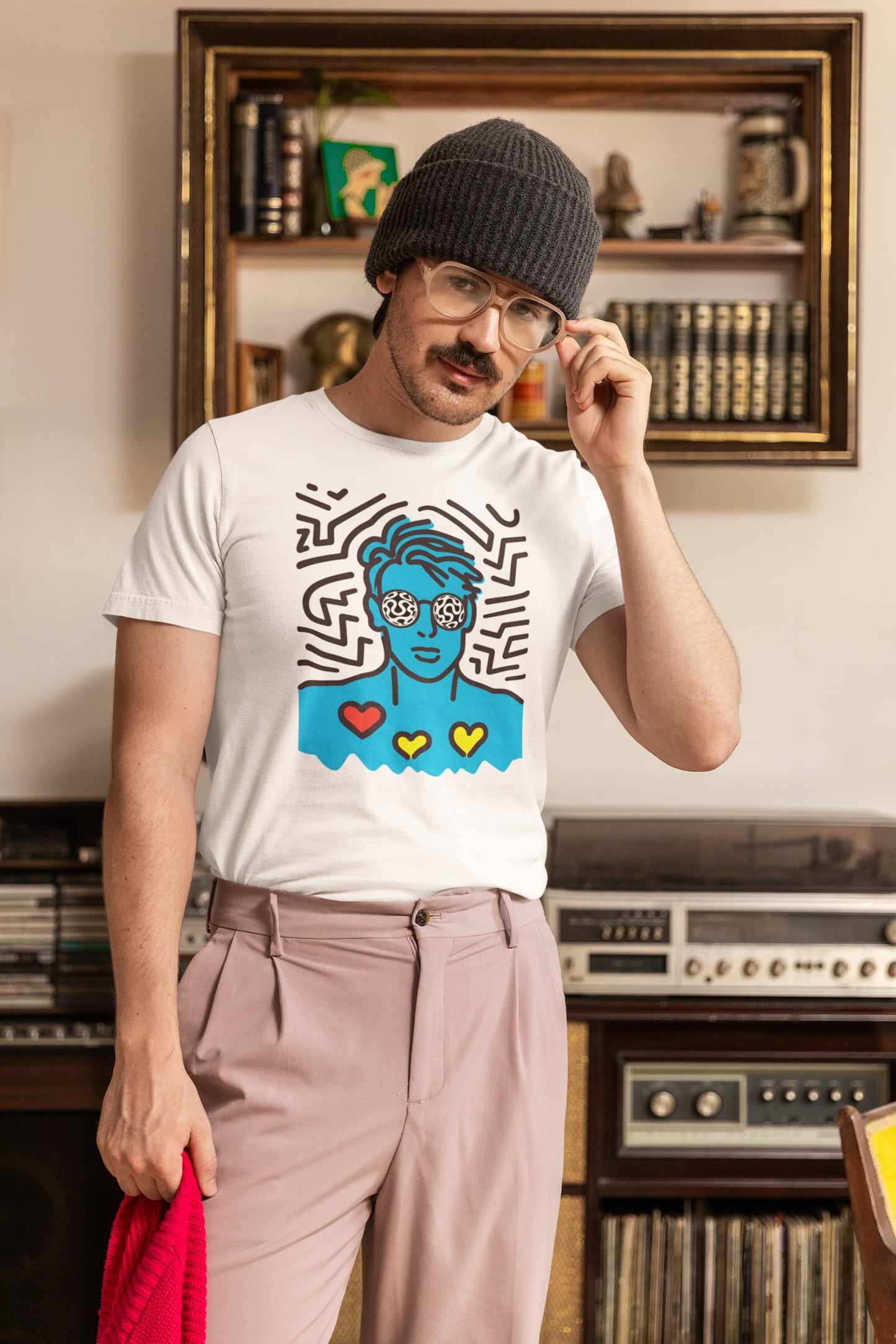 Azure Rhapsody t-shirt, white, graphic design