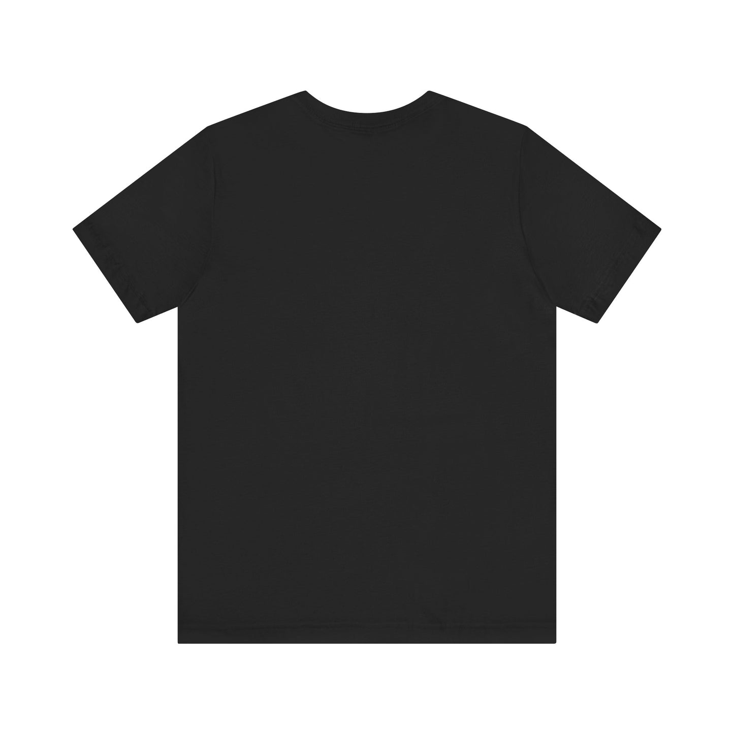 Blank black tee mockup for Celestial Queen galaxy tee shirt listing