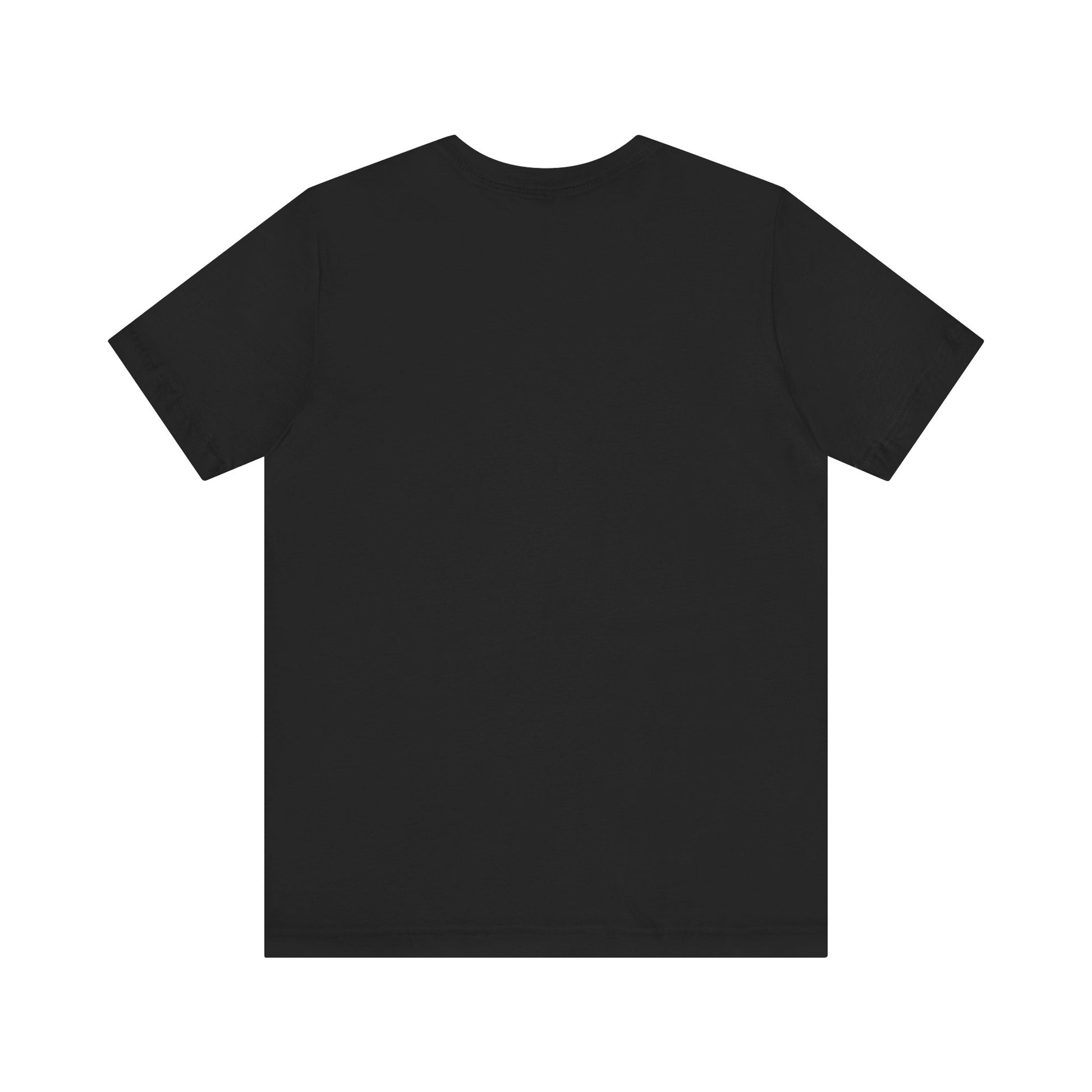 Blank black tee mockup for Celestial Queen galaxy tee shirt listing