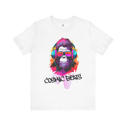 CIRCULOUS Cosmic Beats music graphic tee white unisex shirt