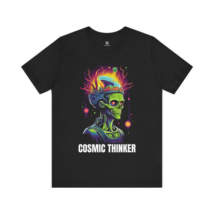 CIRCULOUS Cosmic Thinker space graphic tee black unisex shirt
