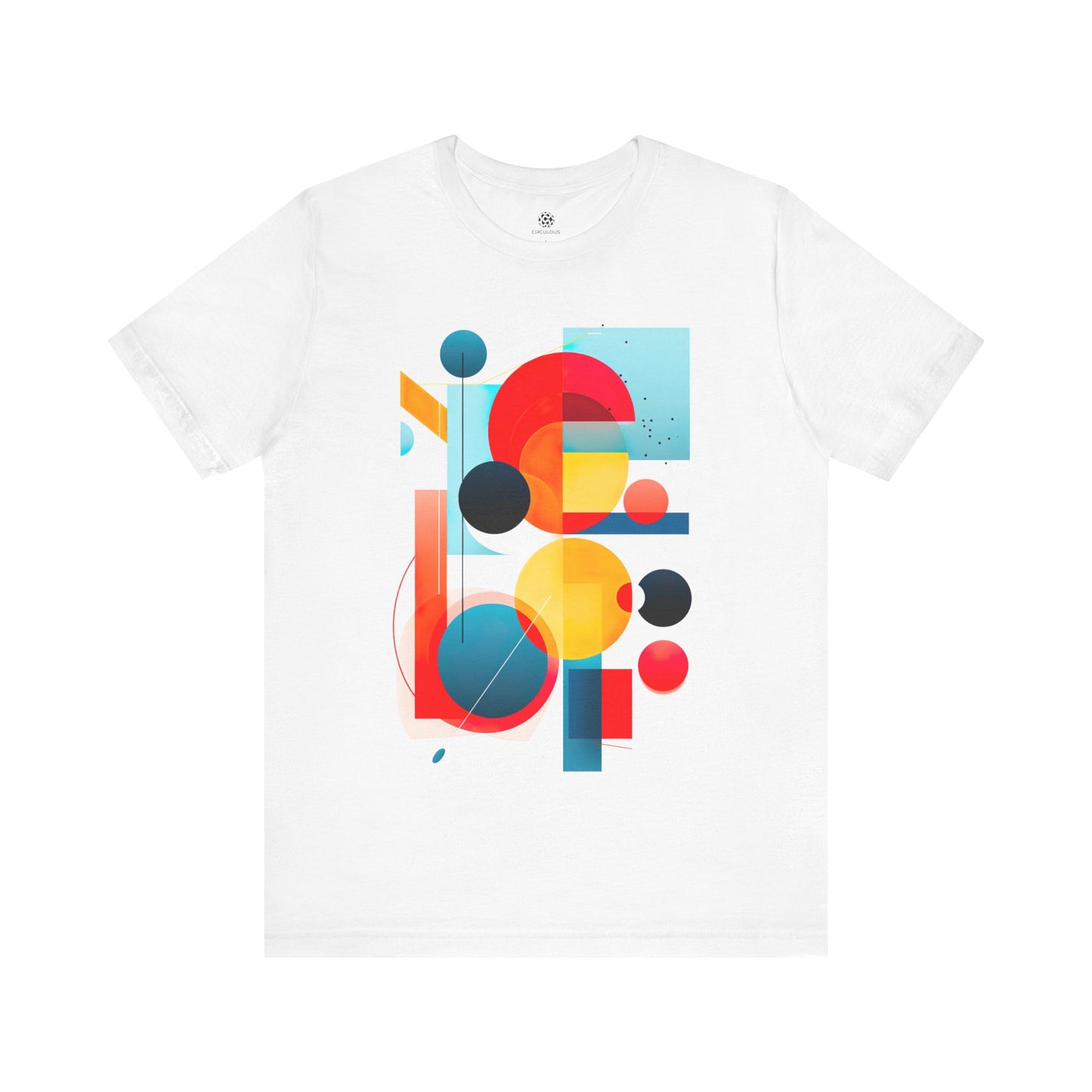 CIRCULOUS Creative Chaos abstract graphic tee white unisex shirt
