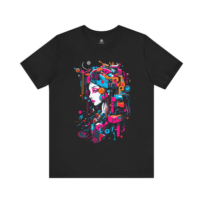 CIRCULOUS Digital Diva colorful graphic tee black unisex shirt
