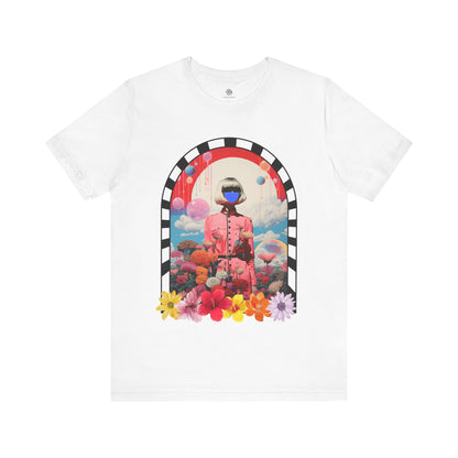 CIRCULOUS Floral Odyssey unique graphic tee white unisex shirt
