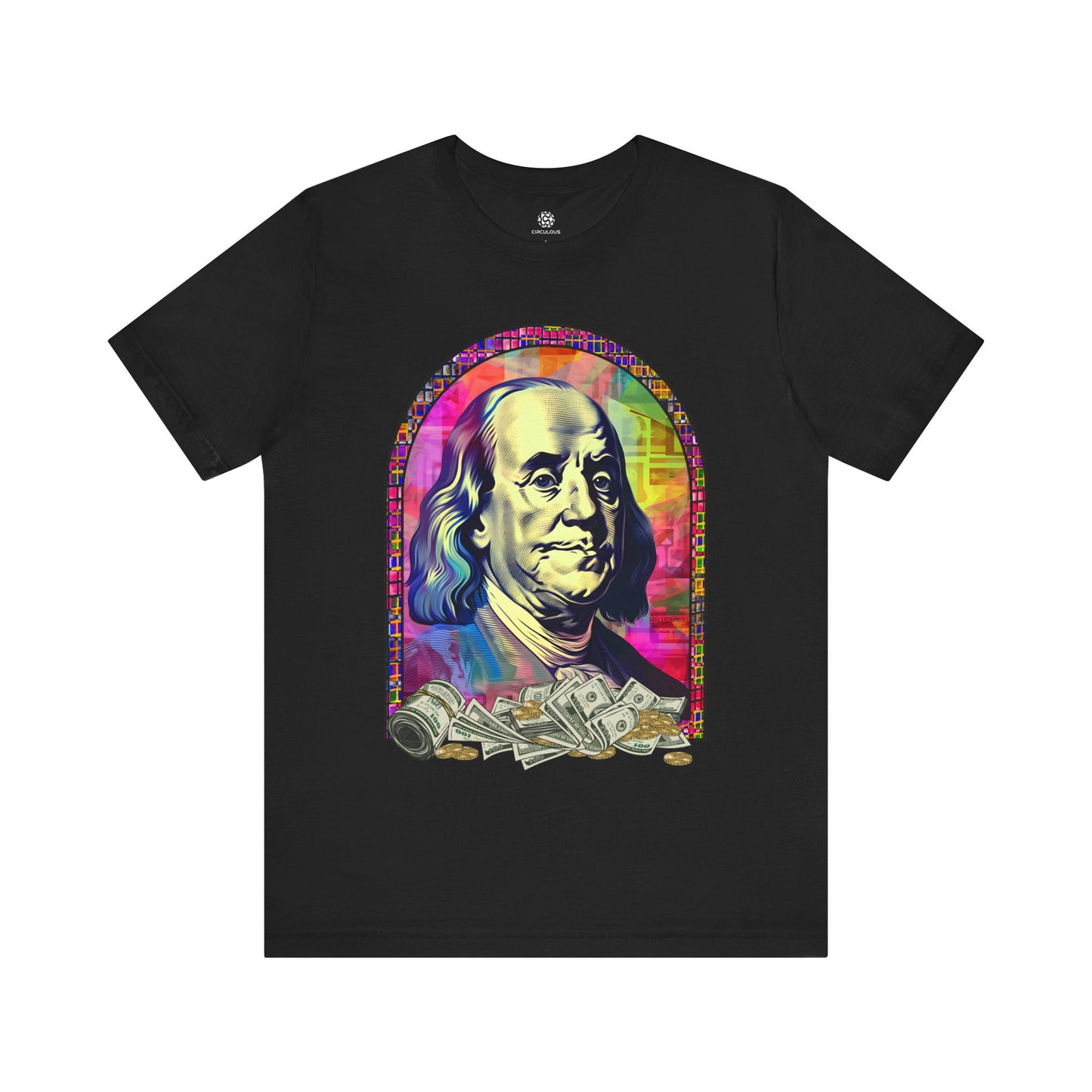 CIRCULOUS Glitch Icon pop culture graphic tee black unisex
