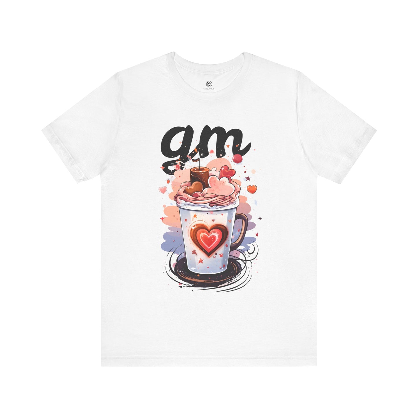 CIRCULOUS GM blockchain culture graphic tee white unisex shirt
