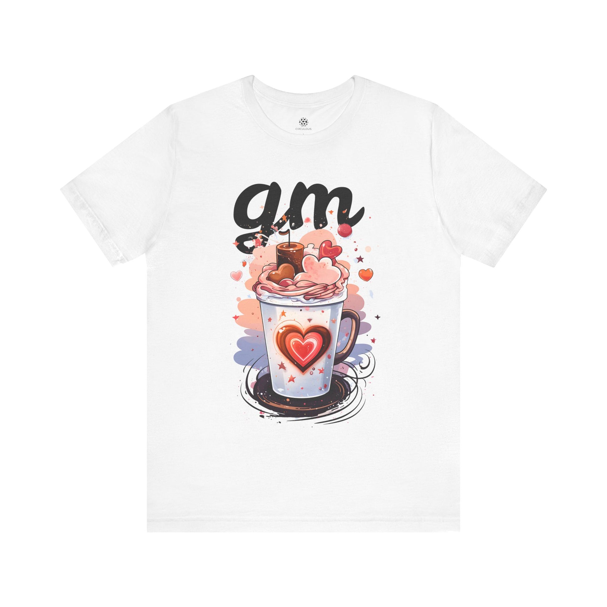 CIRCULOUS GM blockchain culture graphic tee white unisex shirt
