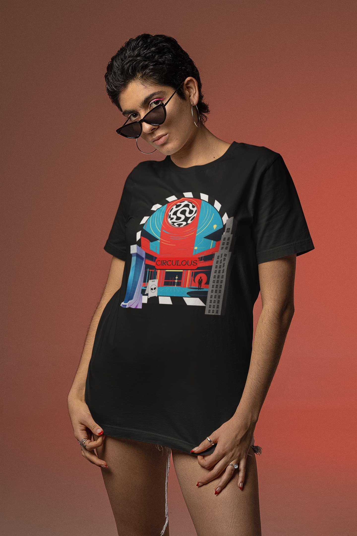 Circulous Headquarters graphic shirt geometric pattern design
