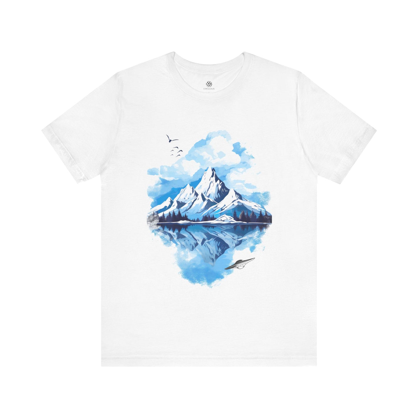 CIRCULOUS Interstellar Skies nature graphic tee white unisex shirt
