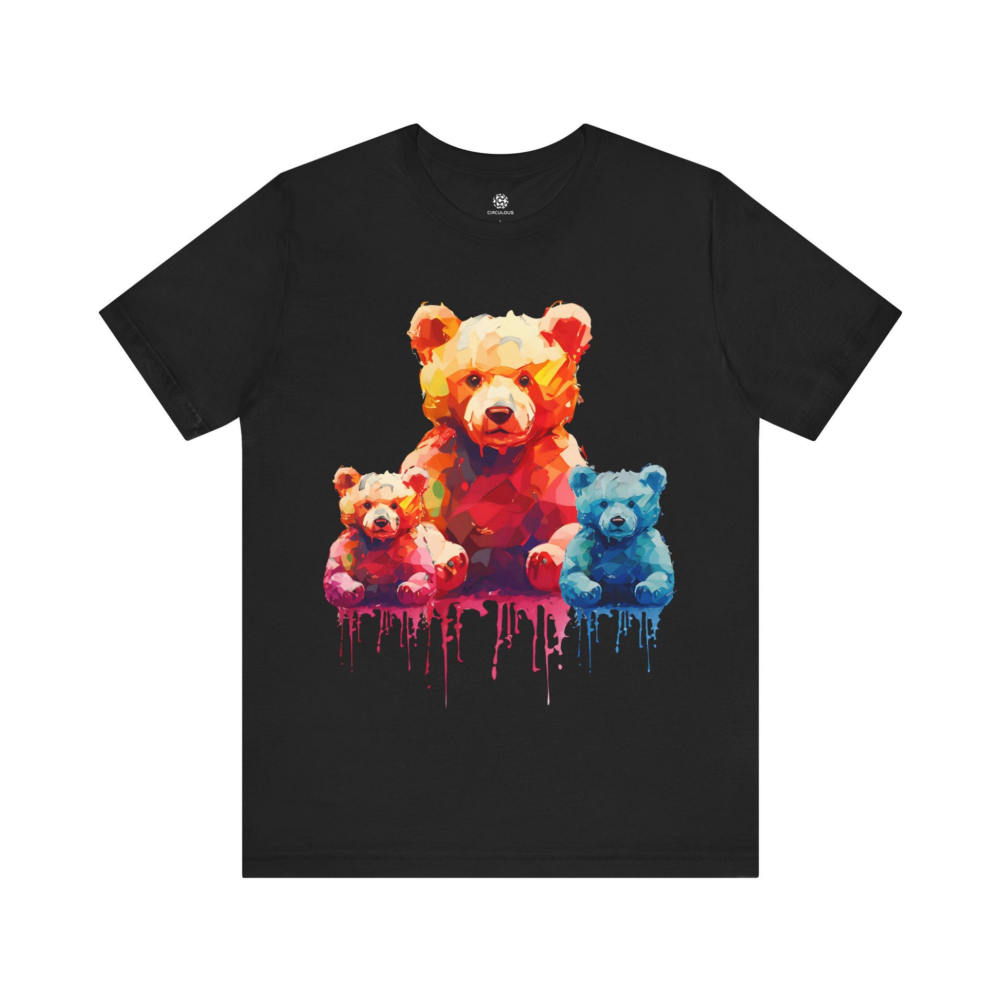 CIRCULOUS Liquid Bears graphic tee black unisex shirt
