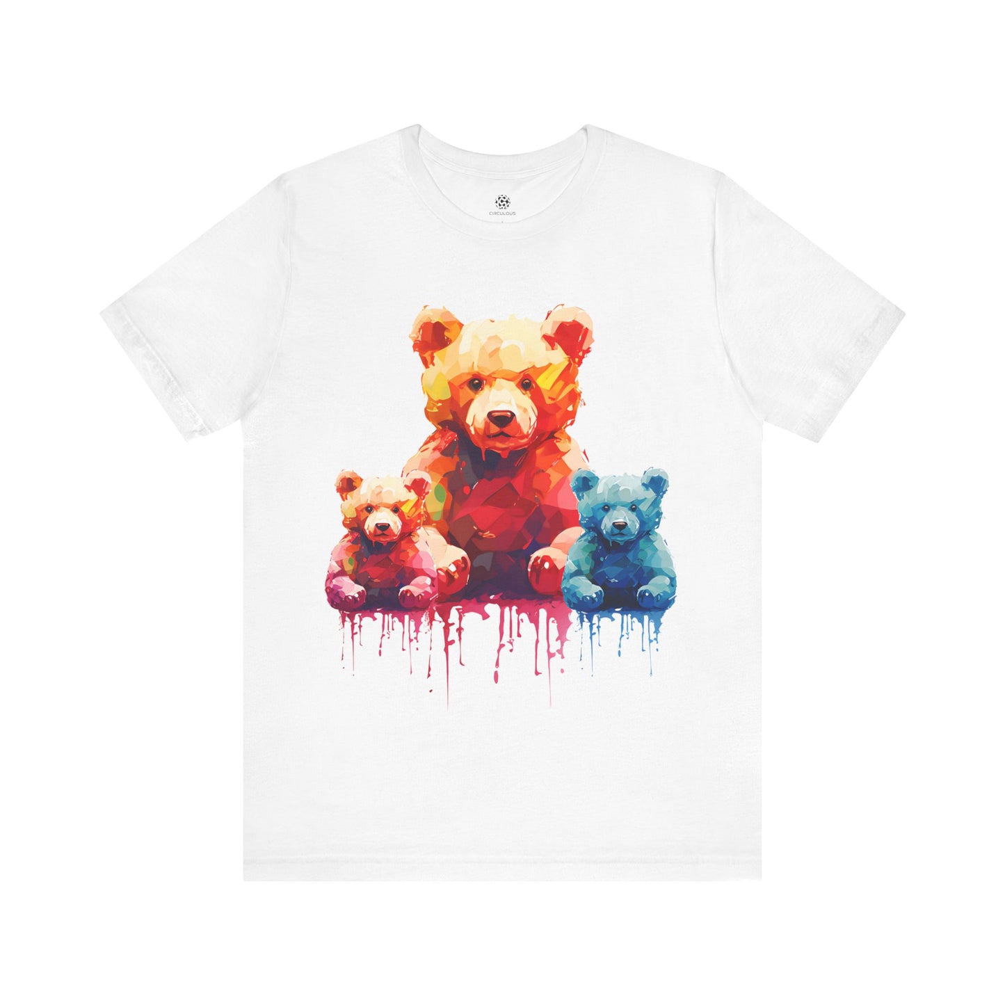 CIRCULOUS Liquid Bears graphic tee white unisex shirt
