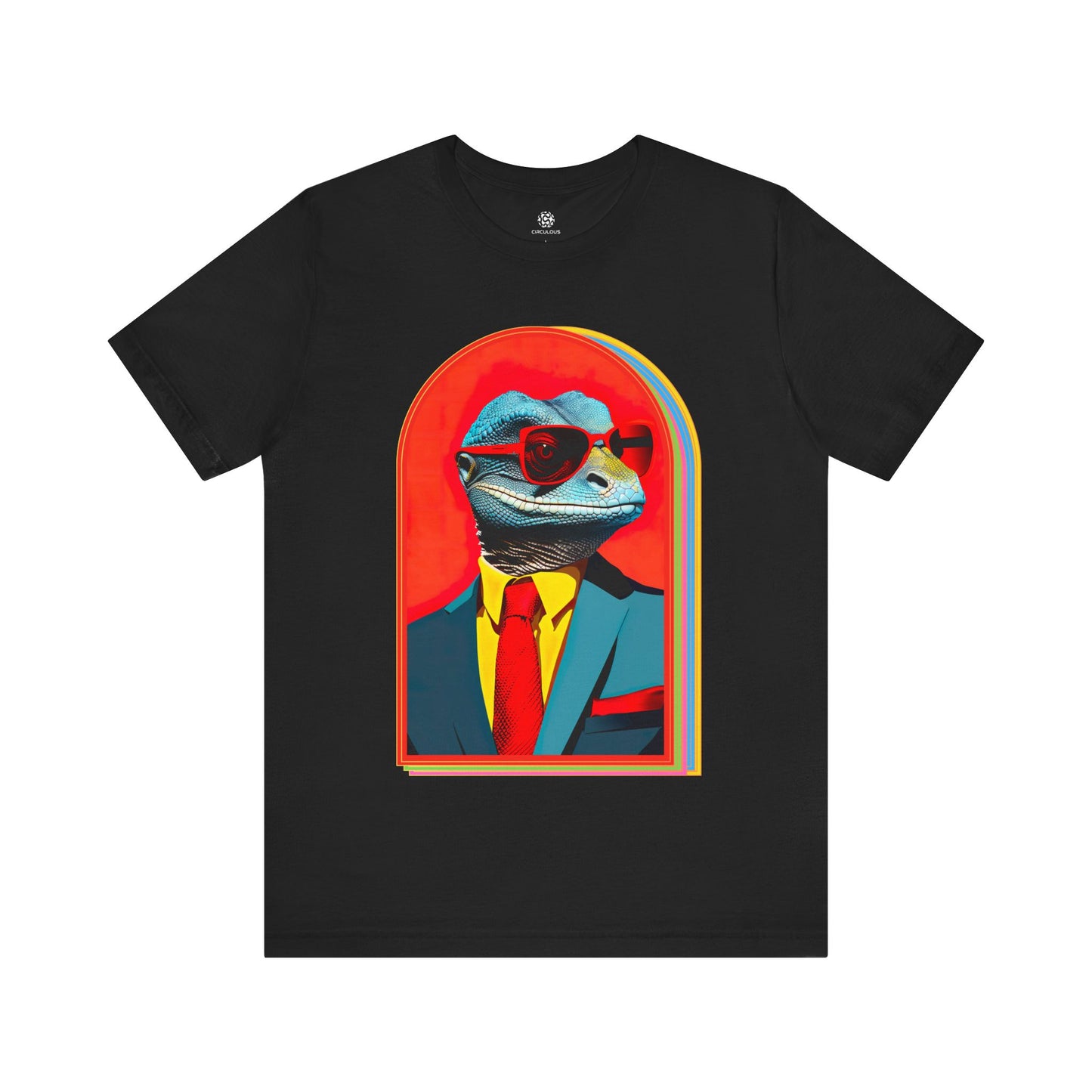 CIRCULOUS Lizard Persona psychedelic graphic tee black unisex
