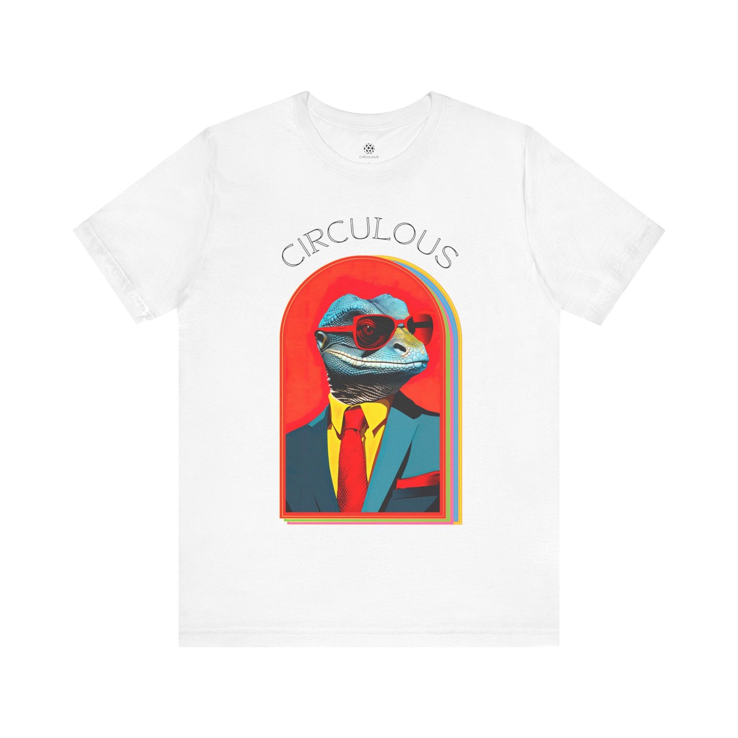 CIRCULOUS Lizard Persona psychedelic graphic tee white unisex
