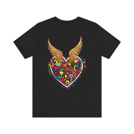 CIRCULOUS Love Mosaic love graphic tee black back print unisex
