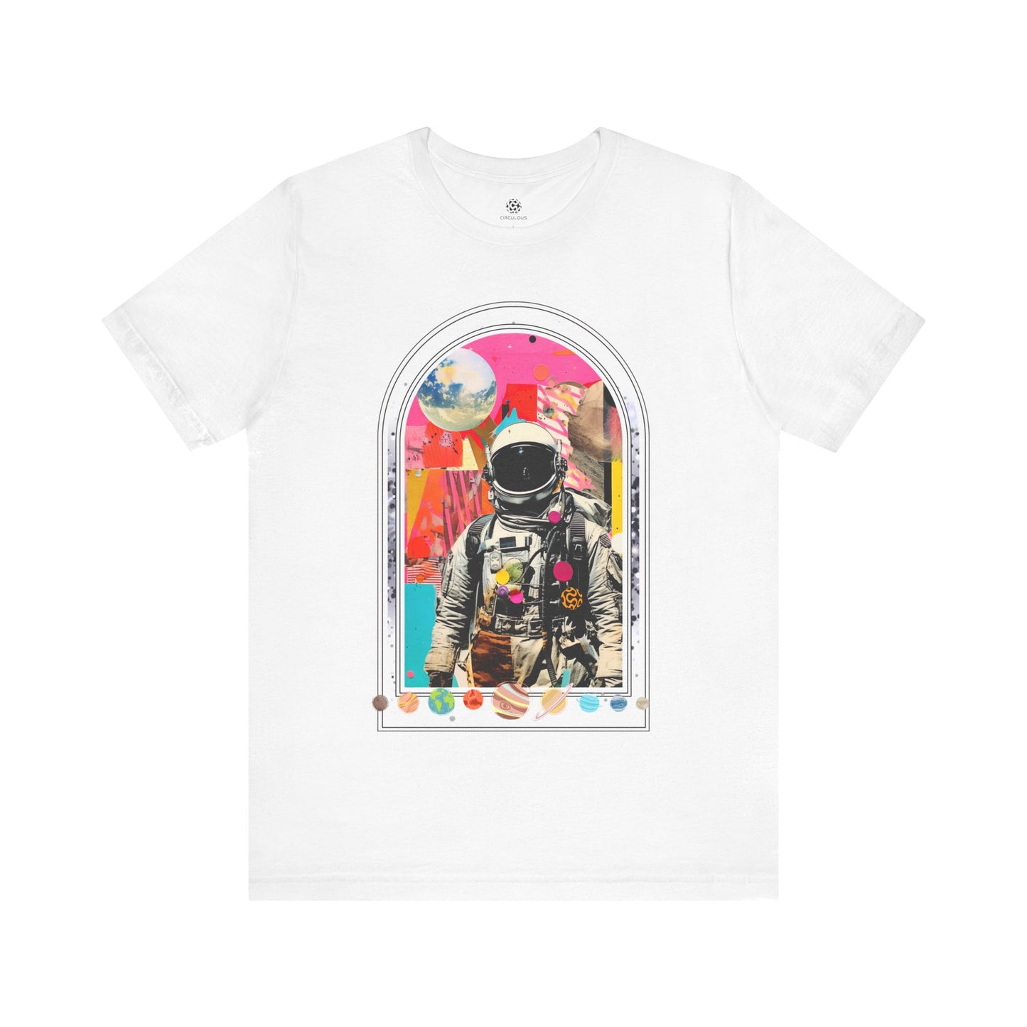 CIRCULOUS Lunar Discoverer space t-shirt white unisex

