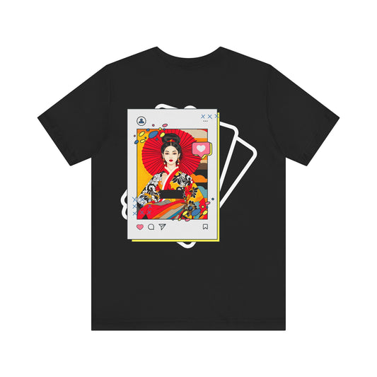 CIRCULOUS Modern Chic aesthetic graphic tee black back print unisex
