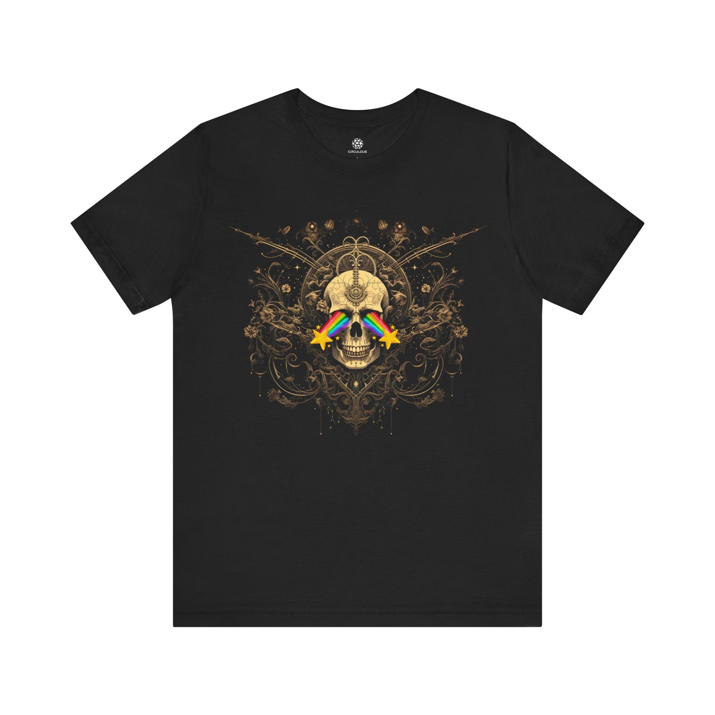CIRCULOUS Ornamental Skull horror graphic tee black unisex shirt
