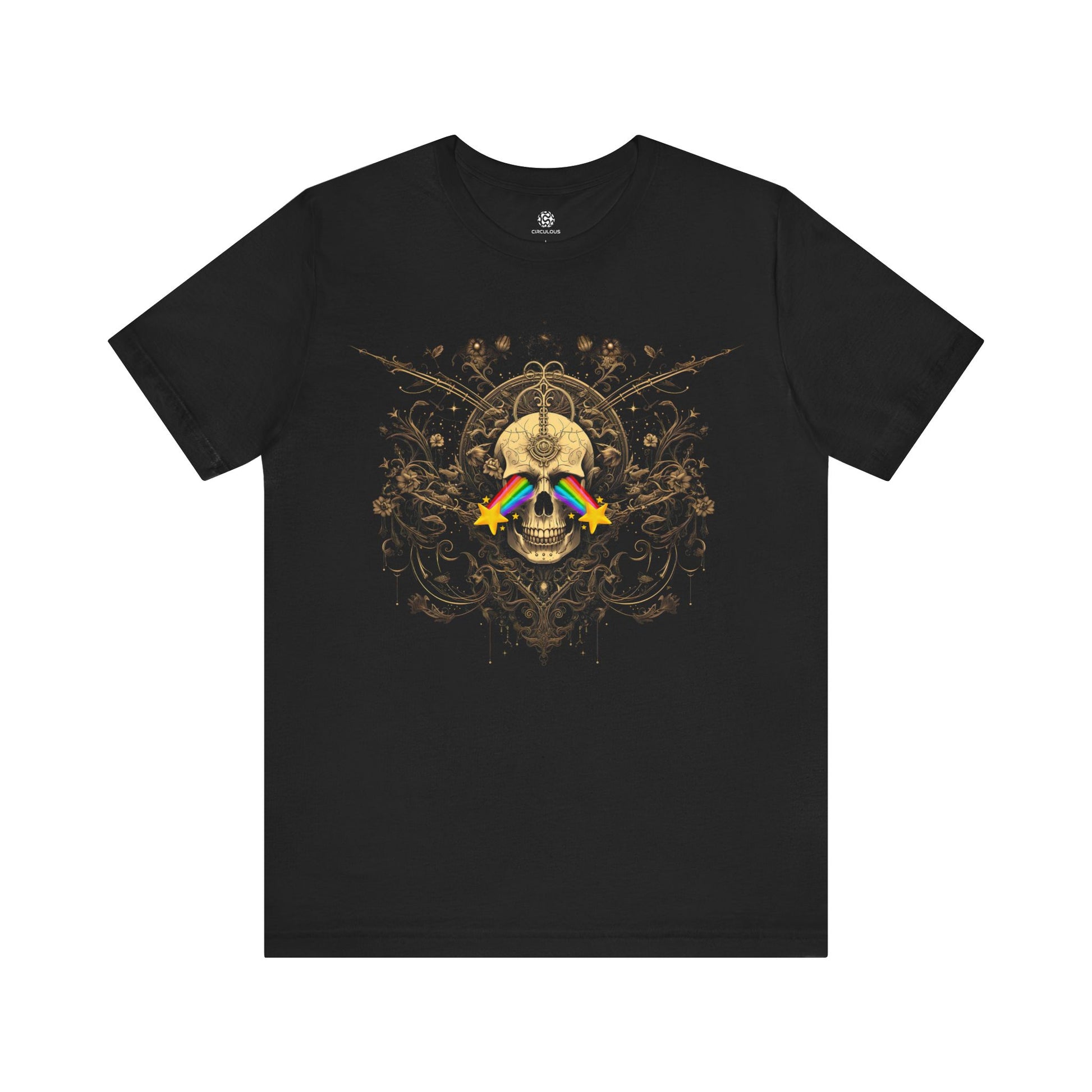 CIRCULOUS Ornamental Skull horror graphic tee black unisex shirt
