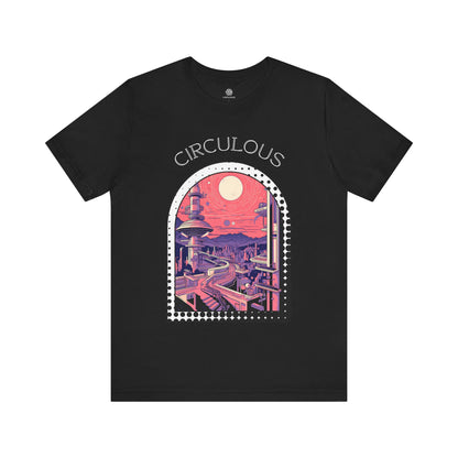 CIRCULOUS Quantum Quarters galaxy t shirt black unisex
