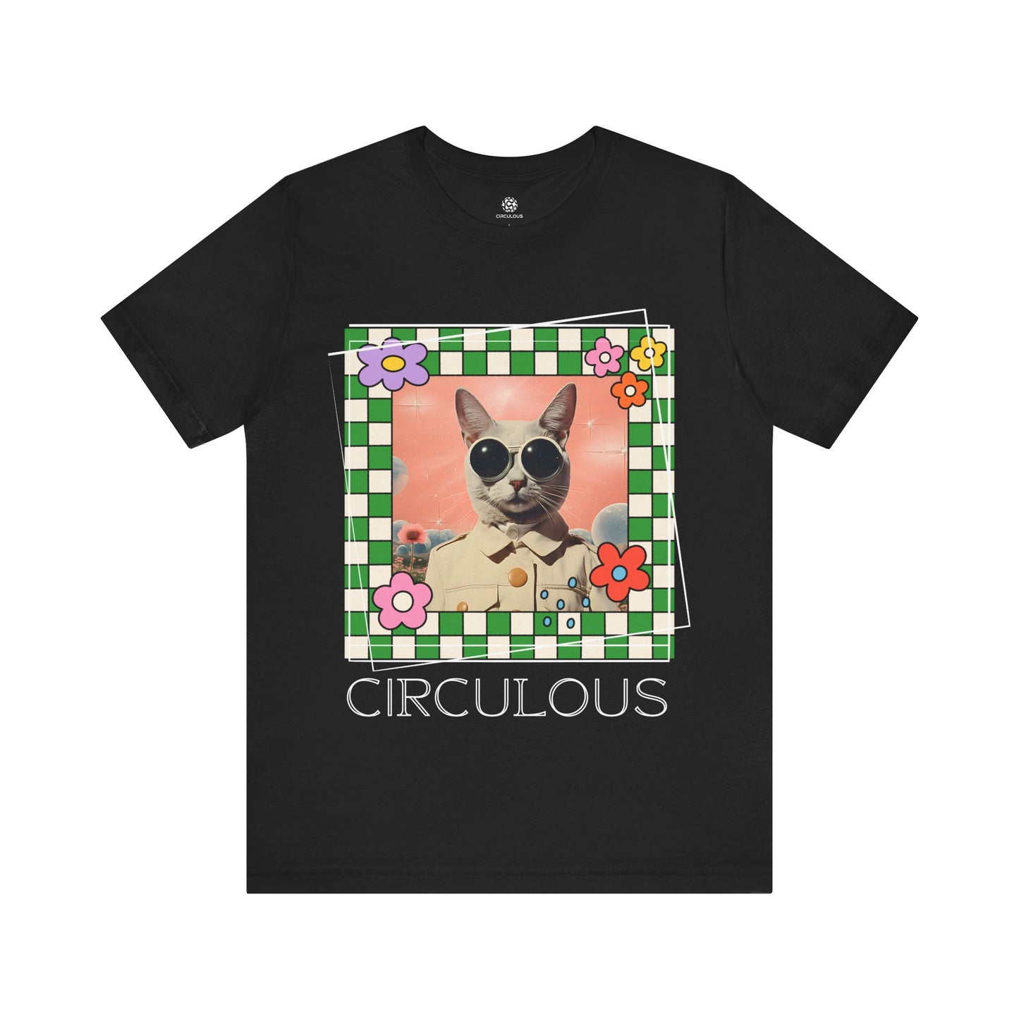 CIRCULOUS Sci-Fi Cat space graphic tee black unisex
