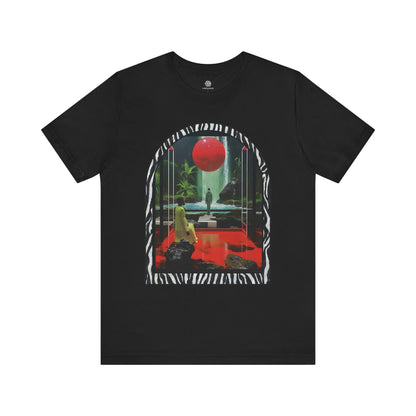 CIRCULOUS Silver Enigma alien graphic tee black unisex

