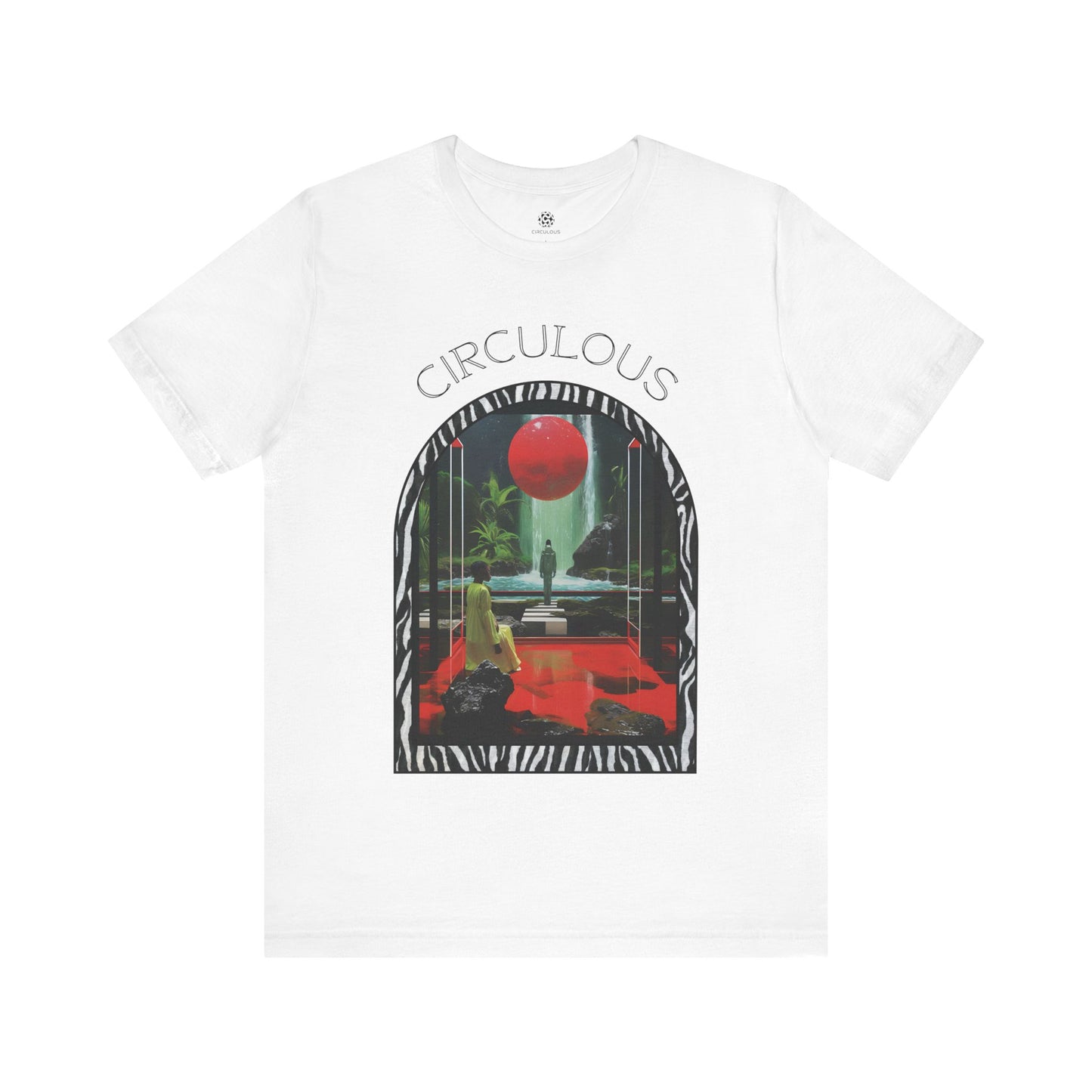 CIRCULOUS Silver Enigma alien graphic tee white unisex

