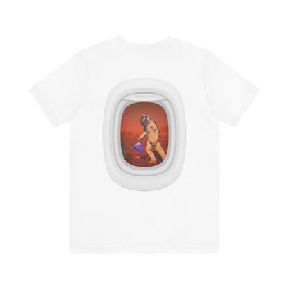 CIRCULOUS Space Gardener astronaut t-shirt white back print unisex
