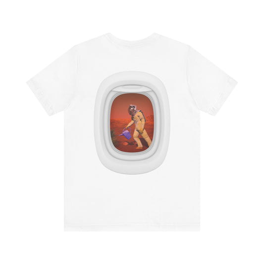 CIRCULOUS Space Gardener astronaut t-shirt white back print unisex
