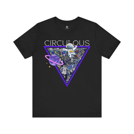 CIRCULOUS Space Junkie sci fi graphic tee black unisex
