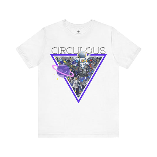 CIRCULOUS Space Junkie sci fi graphic tee white unisex

