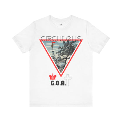 CIRCULOUS The G.O.A.T chess graphic tee white unisex
