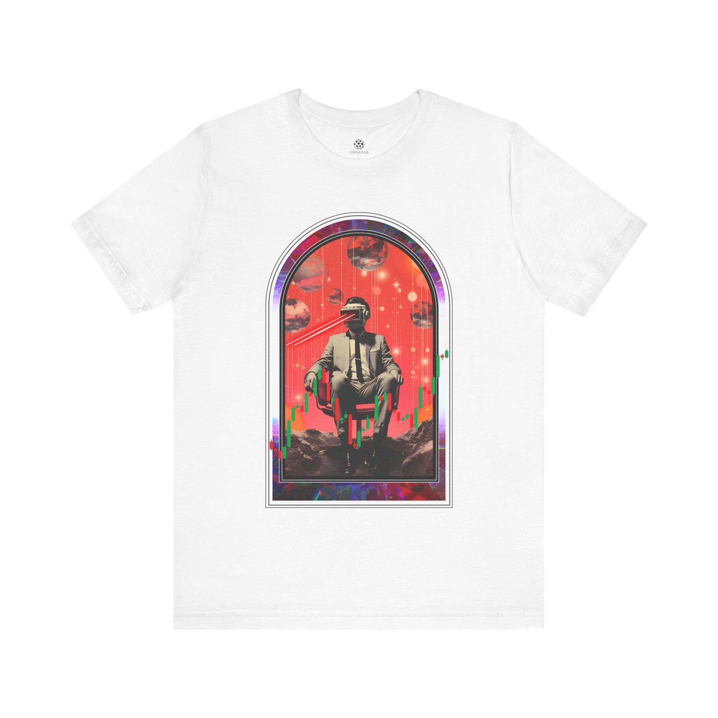 CIRCULOUS Time Traveler vr graphic tee white unisex
