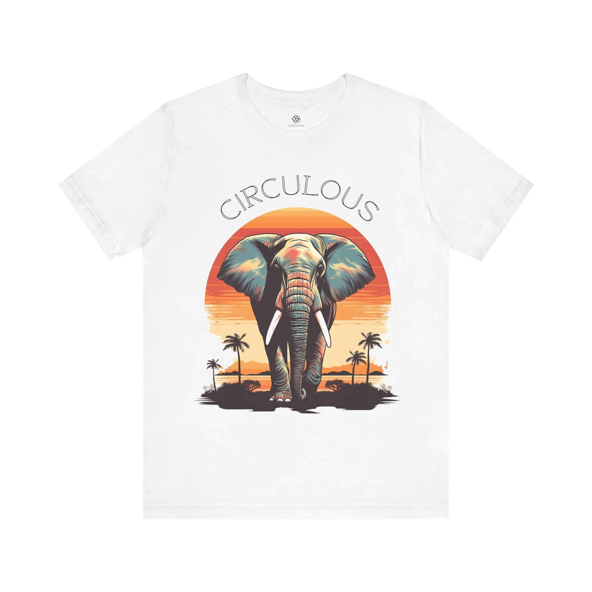 CIRCULOUS Walking Wonder elephant graphic tee white unisex
