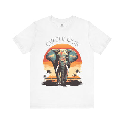 CIRCULOUS Walking Wonder elephant graphic tee white unisex

