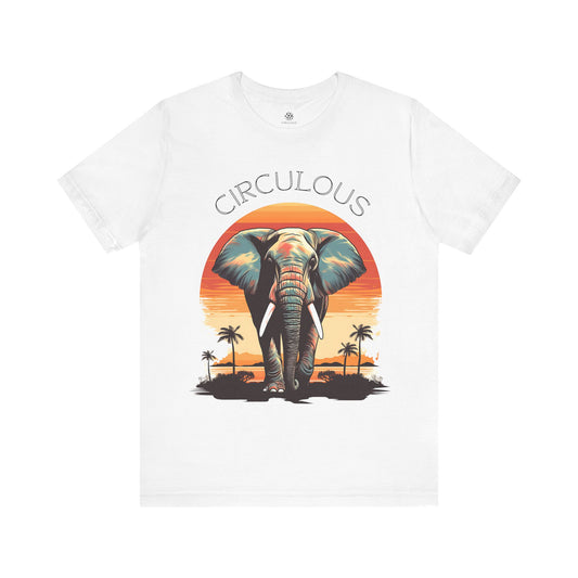 CIRCULOUS Walking Wonder elephant graphic tee white unisex
