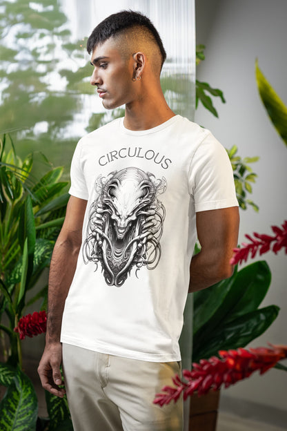 Alien t shirt Cosmic Character biomechanical illustration streetwear
