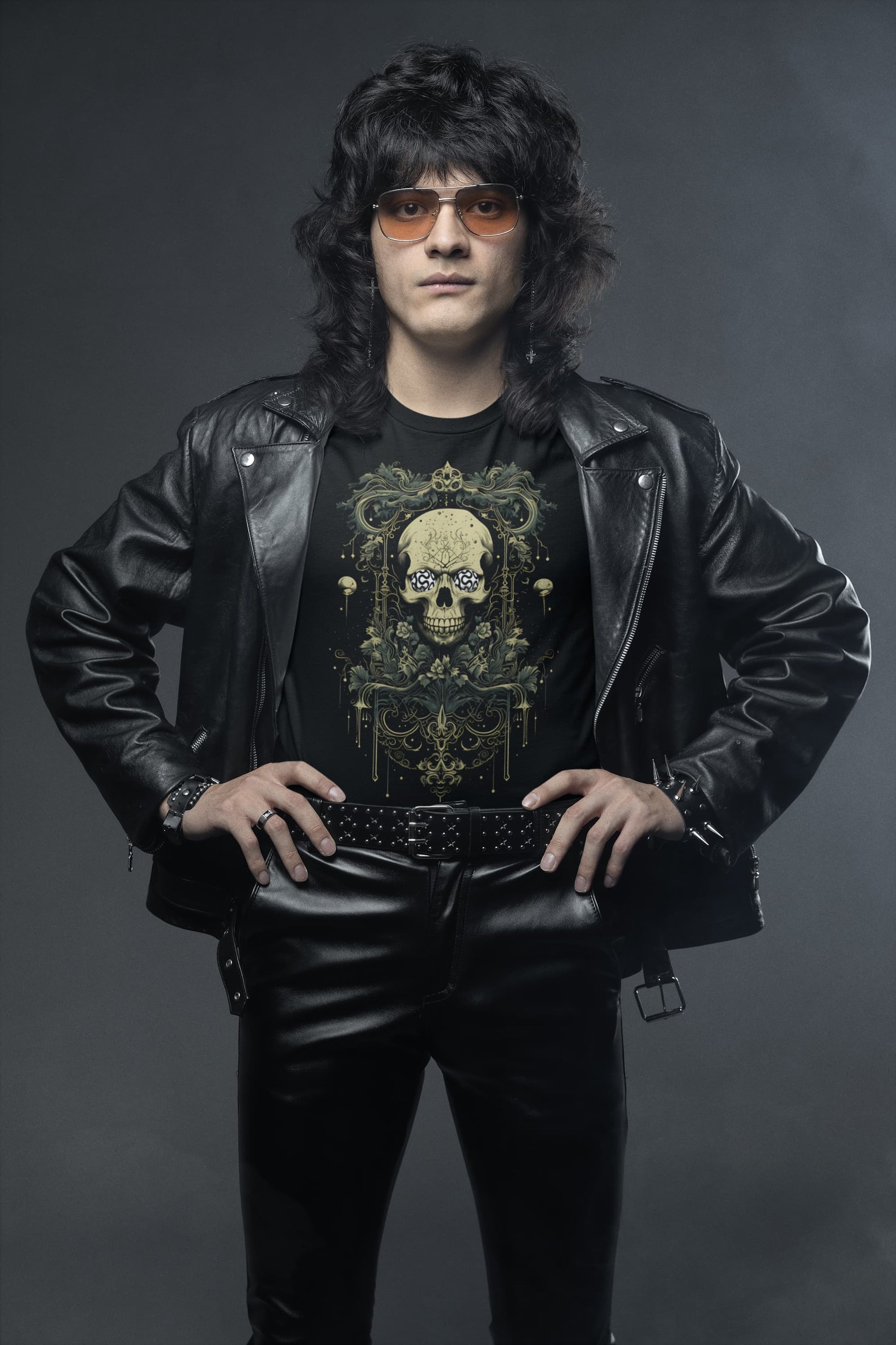 Eternal Grin gothic t-shirt ornate skull baroque design
