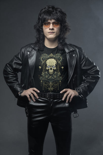 Eternal Grin gothic t-shirt ornate skull baroque design

