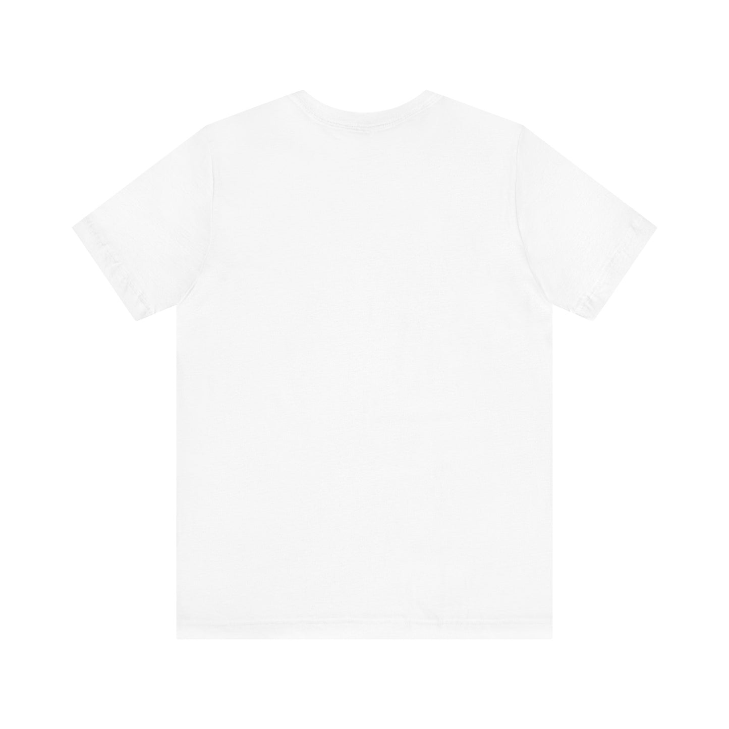 Forgotten Face white t-shirt back view blank unisex fit