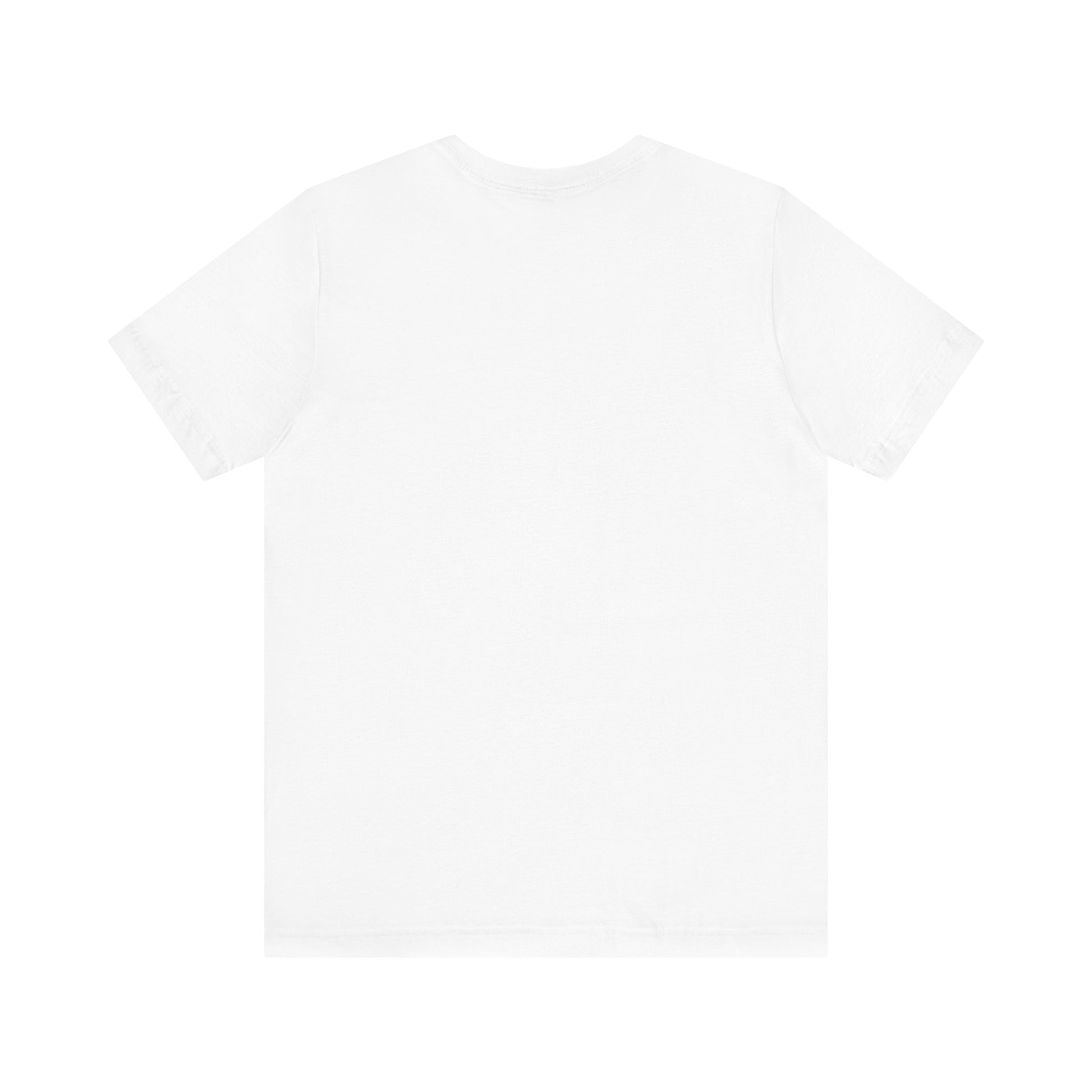 Forgotten Face white t-shirt back view blank unisex fit