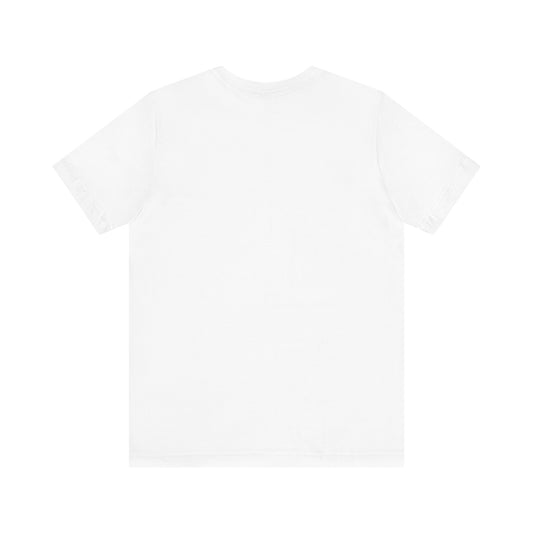 Forgotten Face white t-shirt back view blank unisex fit