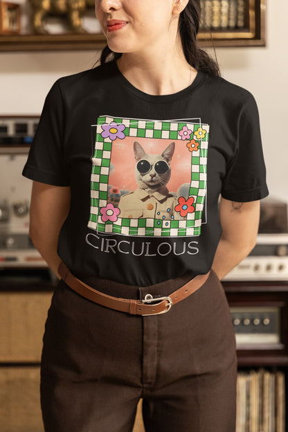 Space graphic tee Sci-Fi Cat astronaut feline galaxy stars
