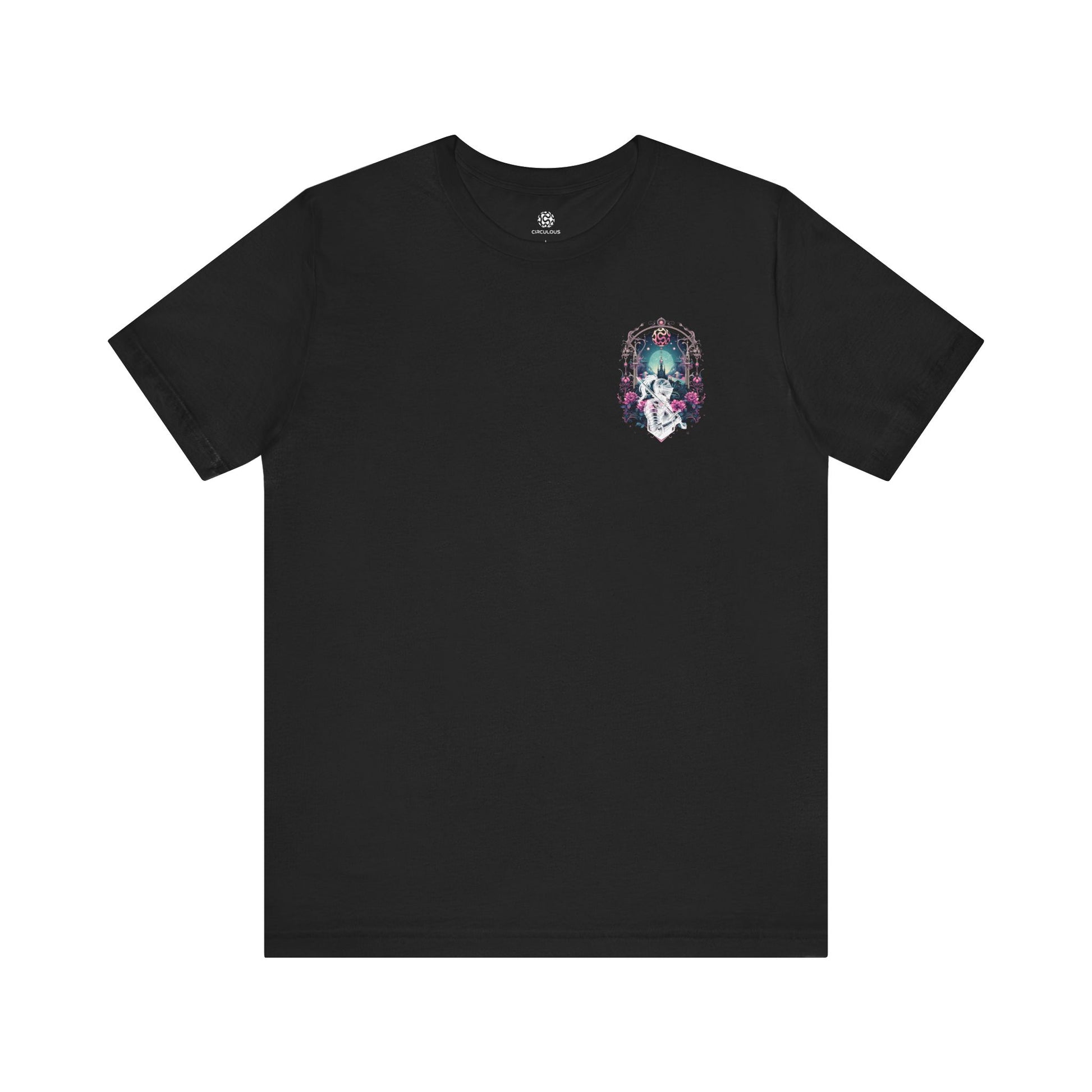 Surreal Kingdom knight tee dimensional guardian castle art nouveau front graphic logo print
