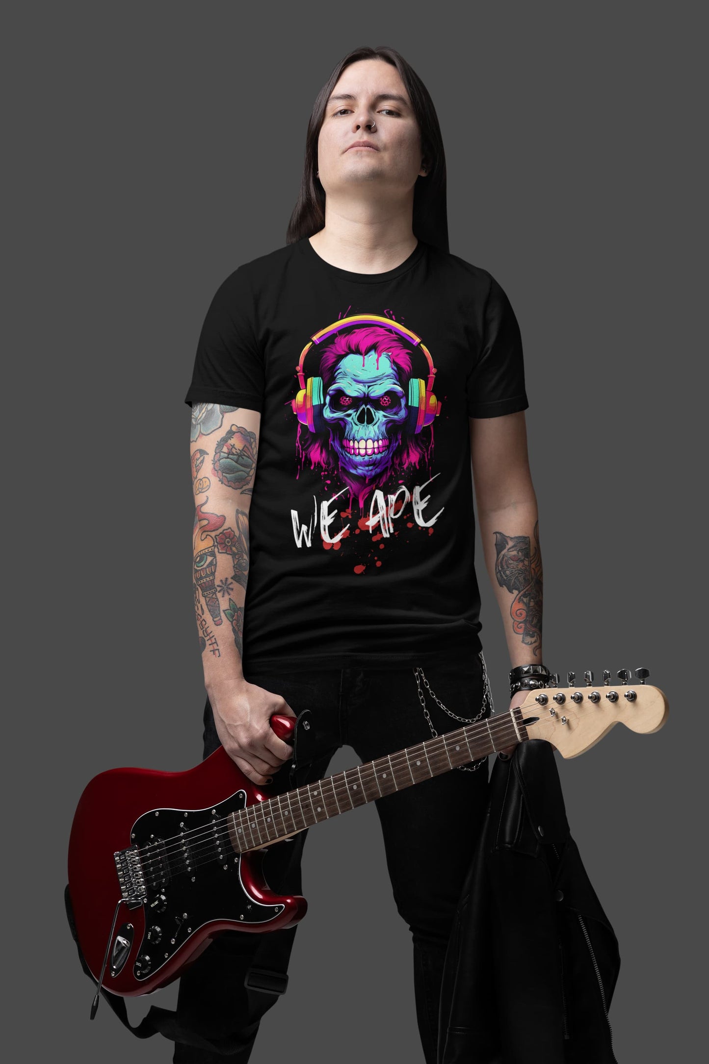 We Ape tee on model black